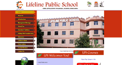 Desktop Screenshot of lifelinepublicschool.com