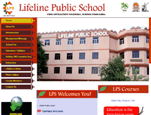Tablet Screenshot of lifelinepublicschool.com